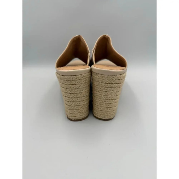 Oasis Society - Platform Beige Espadrille Mule Size 9 - Picture 4 of 8